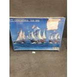 Heller Model Kit 1/75 Scale #80870 Colombus 1492-1992 In Box With Original Celophane