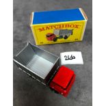 Matchbox Lesney #26c G M C Tipper Red/Silver - Superfast Silver Tipper Red Cab Mint With Crisp