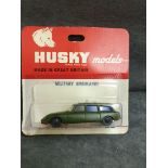 Husky Models Diecast #22 Military Ambulance On Opened Bubble Card 1965-1966