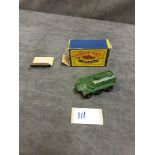 Matchbox Lesney Product Diecast #54 Saracen Armoured Personnel Carrier Army In A Solid Very Good B