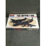 Monogram Mode Kit 1/72 Scale #7501-0100 Twin Mustang F-82G In Box With Cellophane Still Around