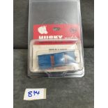 Husky Models Diecast #9 Cadillac Eldorado In Blue With Red Interior And Tow Hitch On Bubble Card