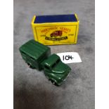 Matchbox Moko Lesney #68a Austin Radio Truck Green - Green With Black Plastic Wheels. Mint In Firm C