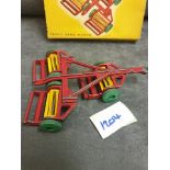 Dinky #323 Triple Gang Mower Very Good In Excellent Box A Red Triple Gang Mower Which Can Attach