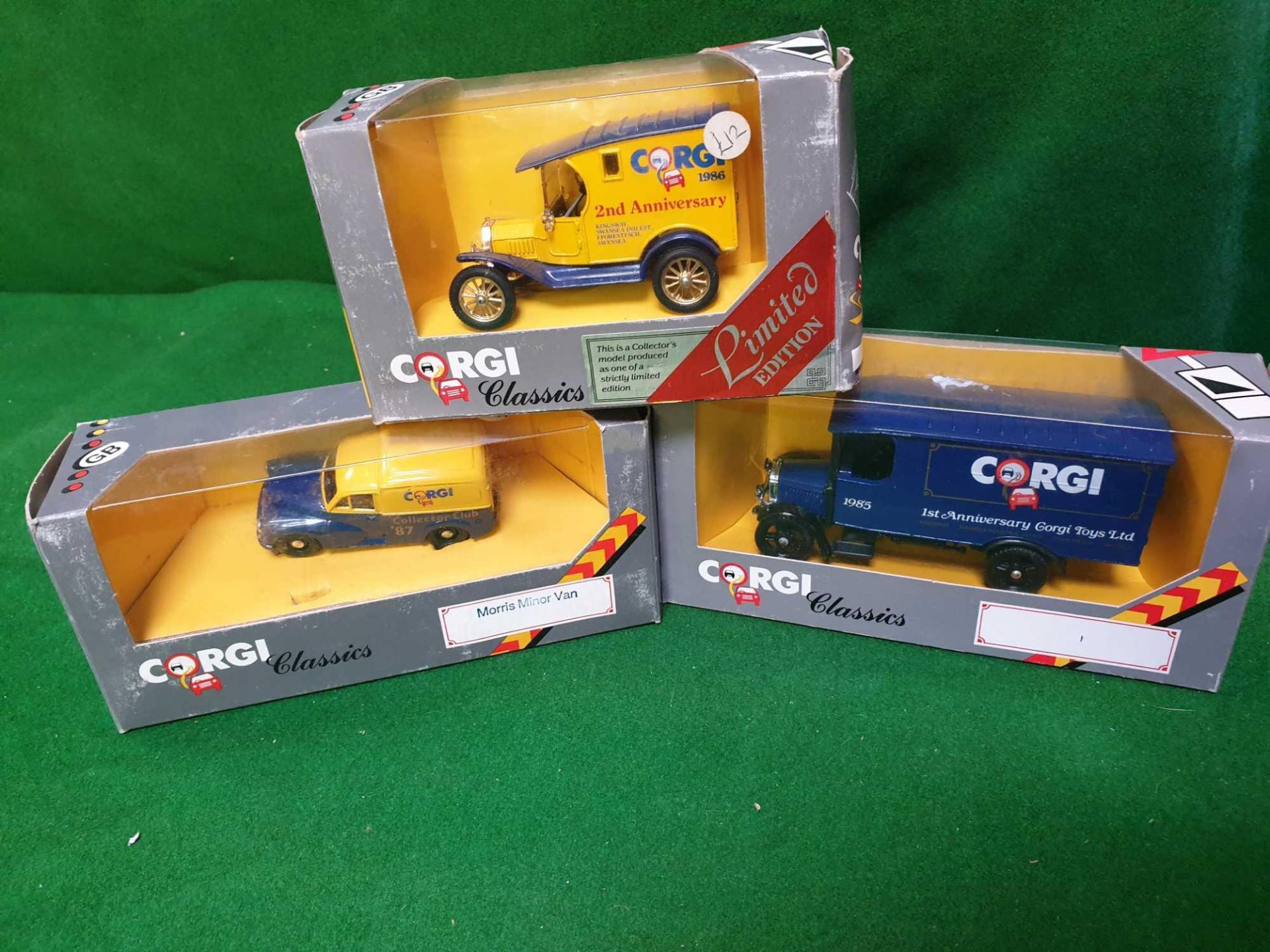 A Set Of 3 X Corgi Classics Diecast Vehicles Comprising Of #52281 Corgi Classics C923 1929