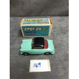 Spot-On Models By Tri-Ang Diecast #119 Meadows Frisky In Aqua With Black Roof Mint Model In An
