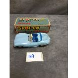 Spot-On Models By Tri-Ang Diecast #107 Jaguar XK SS In Blue Excellent Model With Excellent Box Some