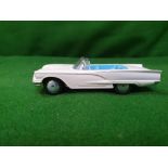 Corgi #215 Ford Thunderbird Light Grey With Blue And Silver Interior Unboxed 1958- 1961 Great