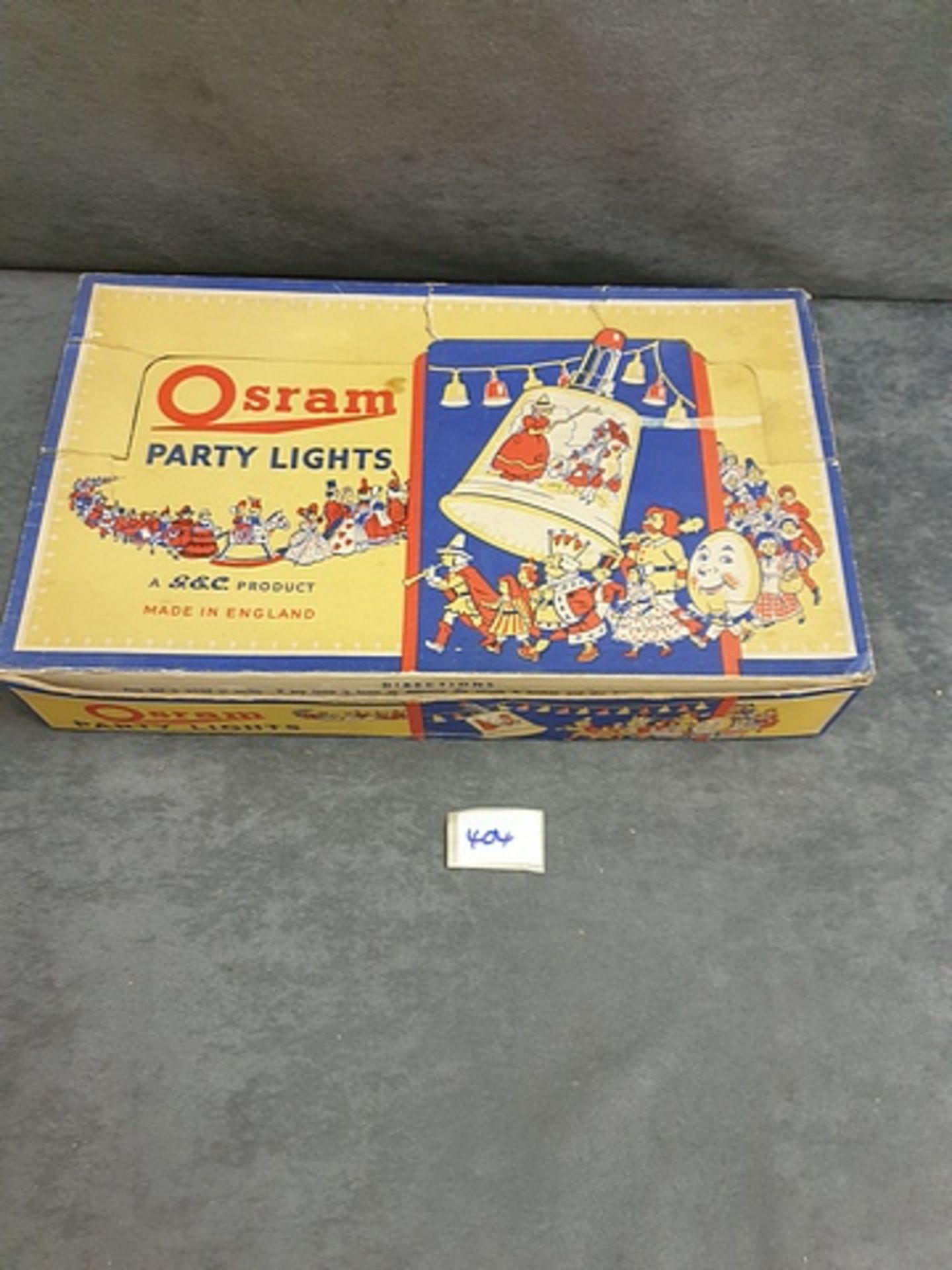 Vintage Rare Boxed Osram (GEC) Party Lights Standard Set #OS 2102