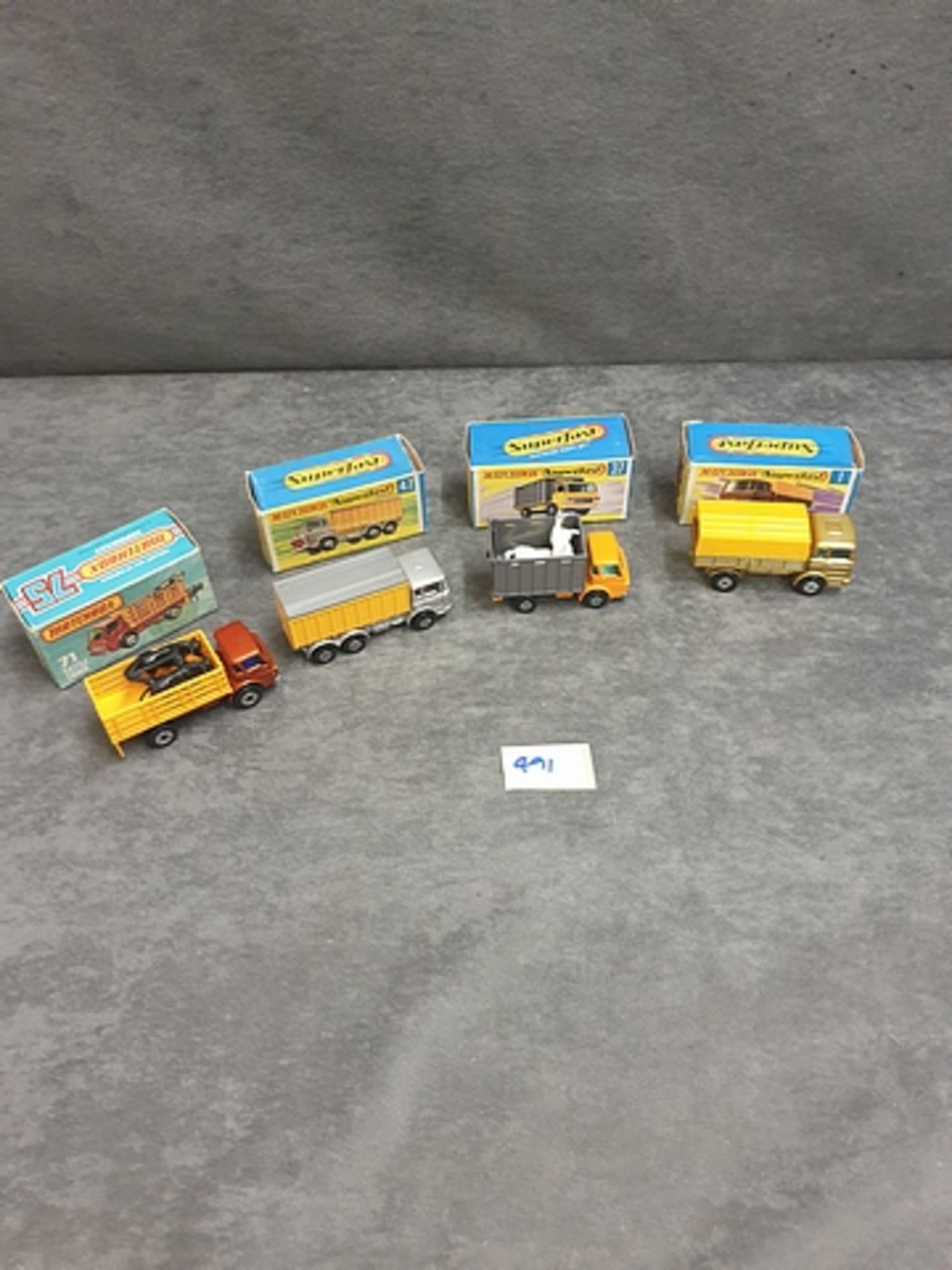 Matchbox Diecast Vehicles Relating To Trucks, All Models Are Mint With Firm To Crisp Boxes
