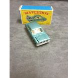 Matchbox Lesney Diecast #53c Ford Zodiac Mk4 In Metallic Blue 1971-72 Nr Mint Model Slight Box Rub