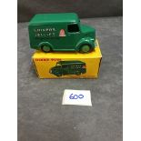 Dinky #452 Trojan 15cwt Van (Chivers) Green Silver Detailing And Green Hubs Renumbered From 31c