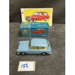 Spot-On Models By Tri-Ang Diecast #154 Austin A40 In Blue With Data Sheet Mint Model In An