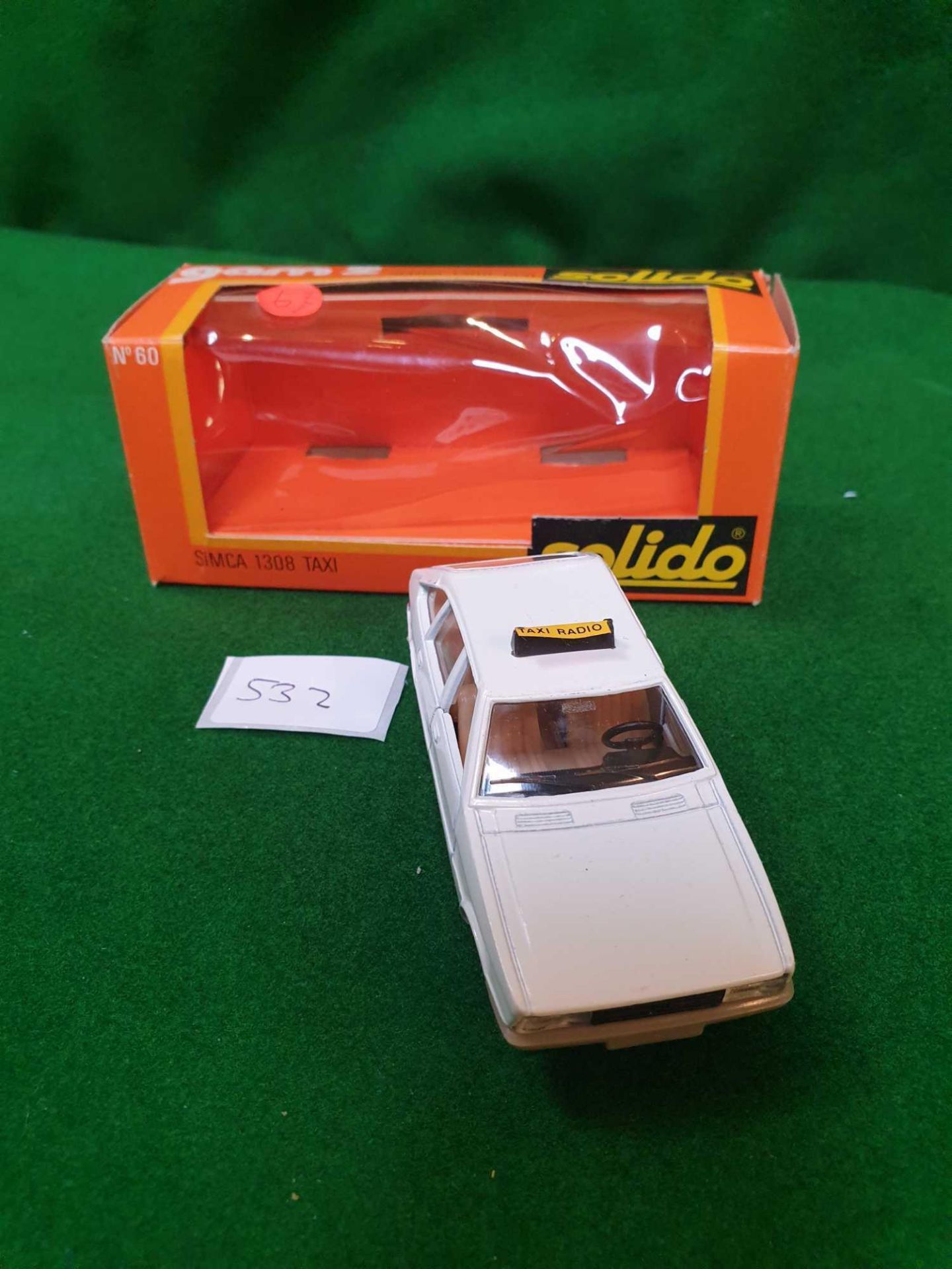 Solido Gam 2 #60 Simca 1308 Taxi White Virtually Mint To Mint Model In A Good Box - Image 3 of 3