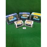 5x Oxford Road Show Diecast Models Comprising of #HA003 Oxford Diecast Walls Ice Cream - #CA002