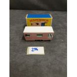 Matchbox Lesney Diecast #23d Trailer Caravan In Pink1965-70 Mint Model In A Crisp E Type Box Tiny