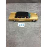 Corgi Diecast #262 Lincoln Continental Gold/Black - TV Screen Inside 1967-1969 Mint Model Unboxed