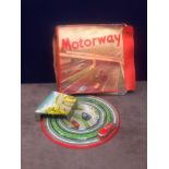 Codeg Toys (Cowan De Groot ) Rare Tin Litho Clockwork Motorway #6/15 Boxed (No Key)