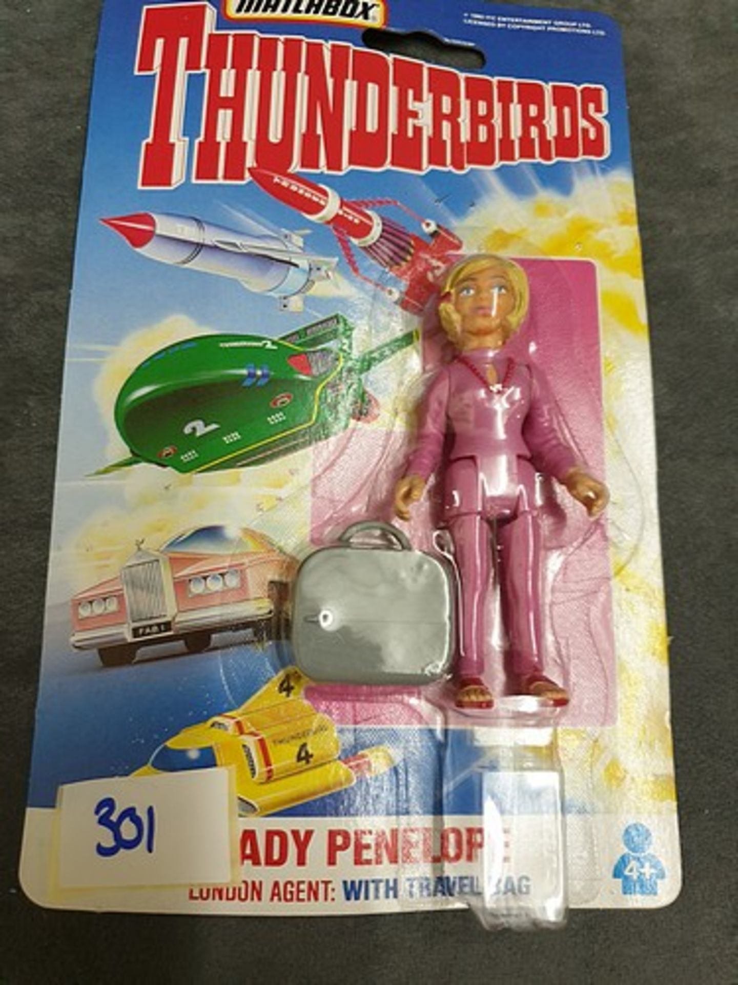 Matchbox Thunderbirds #TB-755 Lady Penelope London Agent With Travel Bag On Unopened Card