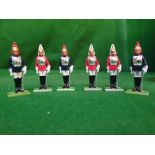 6 X W Britains 1973 Life Guard Figures The Life Guards Is The Senior Regiment Of The British Army