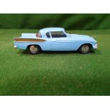 Corgi #211 Studebaker Golden Hawk Blue Smooth Hubs, Gold Wing Flashes.1958 - 1960 Unboxed Superb