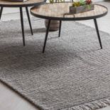 Marquis rug Silver 1600 x 2300mm Modern and stylish with an artisanal feel this silver tone rug