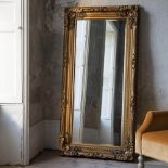 Carved Louis Leaner Mirror Gold Sumptuously extravagant hand made baroque framed mirror in a gold