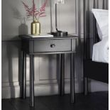 Wycombe Side Table 1drawer Black 500 x 400 x 640mm