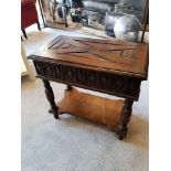 Century Furniture Jacobean Side Table A Stunning Reproduction Jacobean Side Table Features A Planked