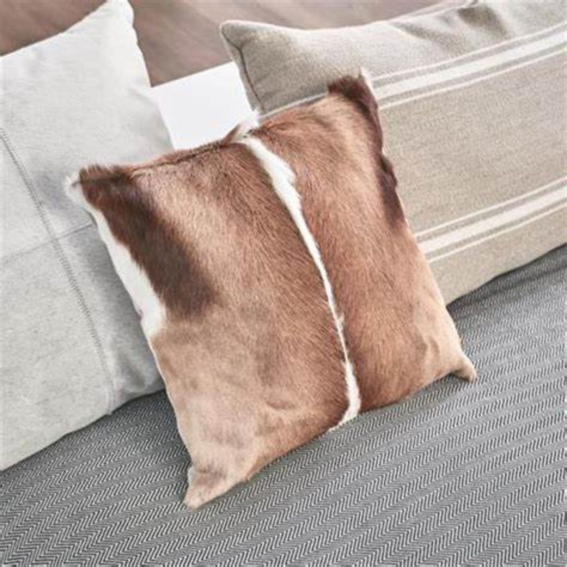Springbok Cushions A Beautiful Set Of 6 x Genuine African Handcrafted Springbok Hide Cushion 30 x