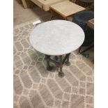 Essen Side Table Marble And Cast Iron Base Grey The Essen Is A Vintage Industrial Inspired