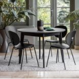 Wycombe Black Round Dining Table