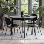 Wycombe Dining Table Round Black 1100 x 1100