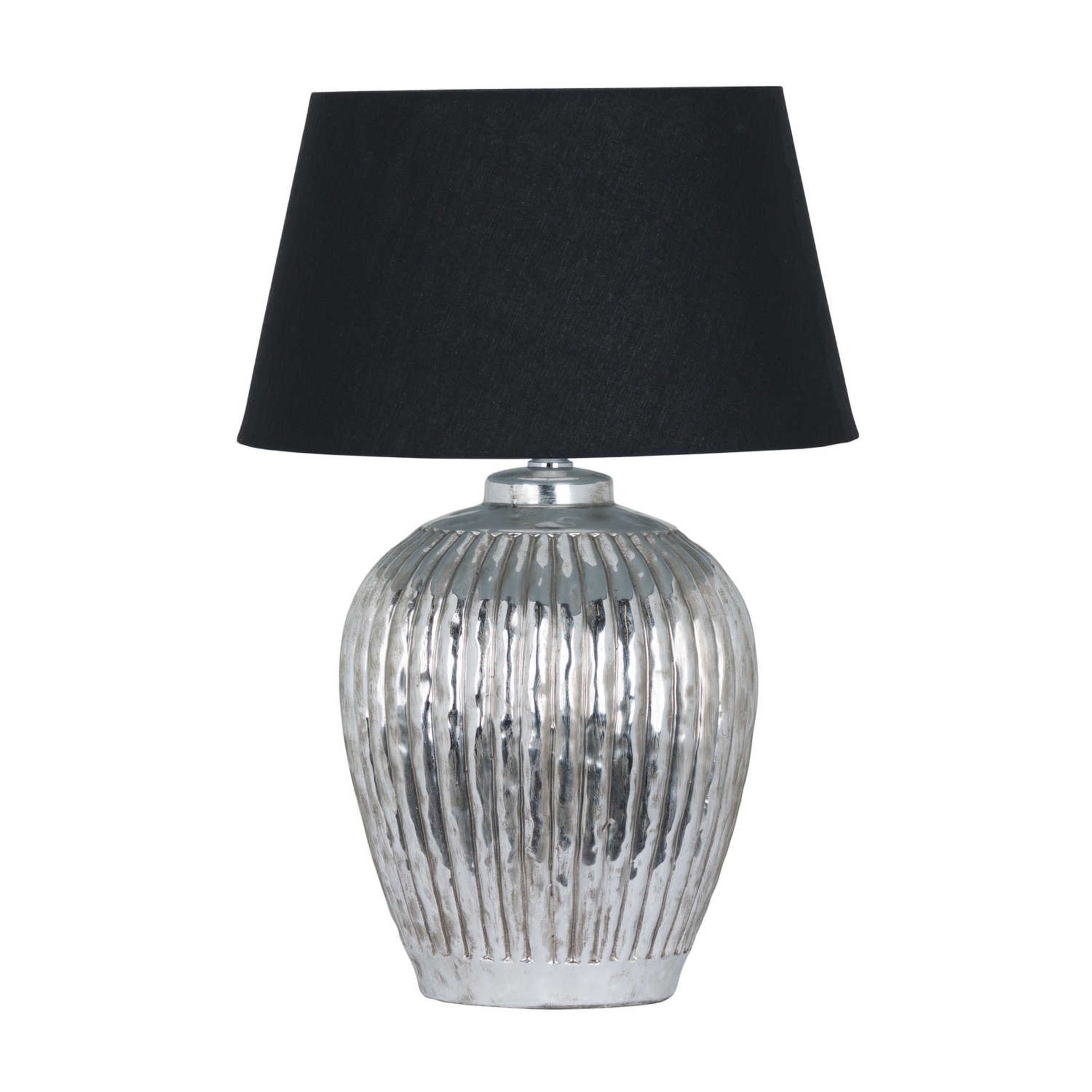 Bellagio Silver Ceramic Table Lamp base only gorgeous Bellagio Silver Ceramic Table Lamp Base,