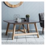 Brixton Burnished Coffee Table 900x900x450mm The Brixton Burnished Coffee Table Is Made Using