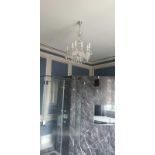 Georgian Style 10 Arm Crystal Chandelier 73cm x 60cm