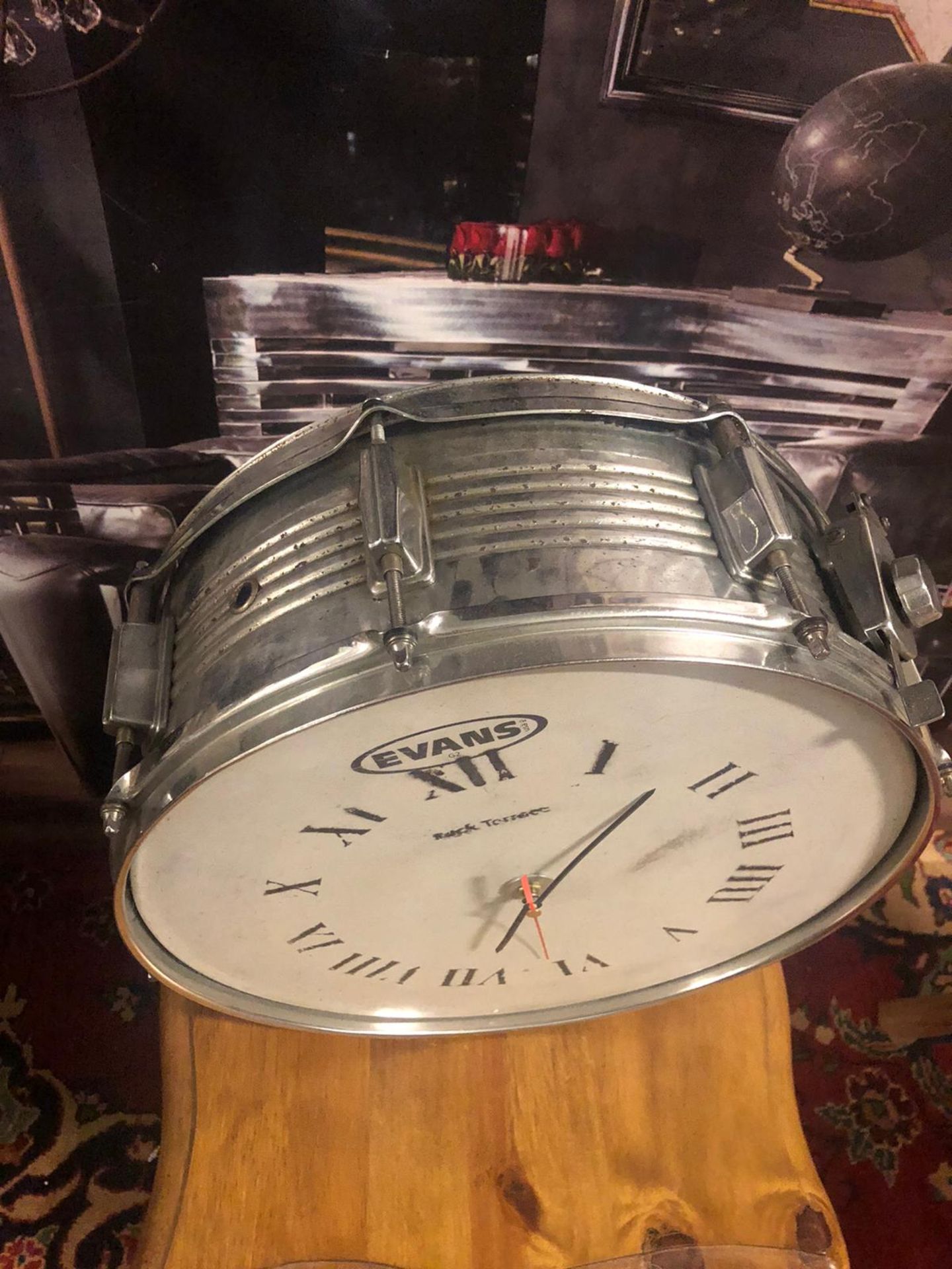 Drummer Handmade Snare Drum Wall Clock - Image 3 of 5