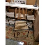 A pair of Botanic Chairs A Contemporary Clean Design Hand Crafted Well Build Metal Base And