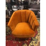 Riba Armchair Rusty Orange This stunning Rivello Rusty Orange Armchair boasts an elegant look,