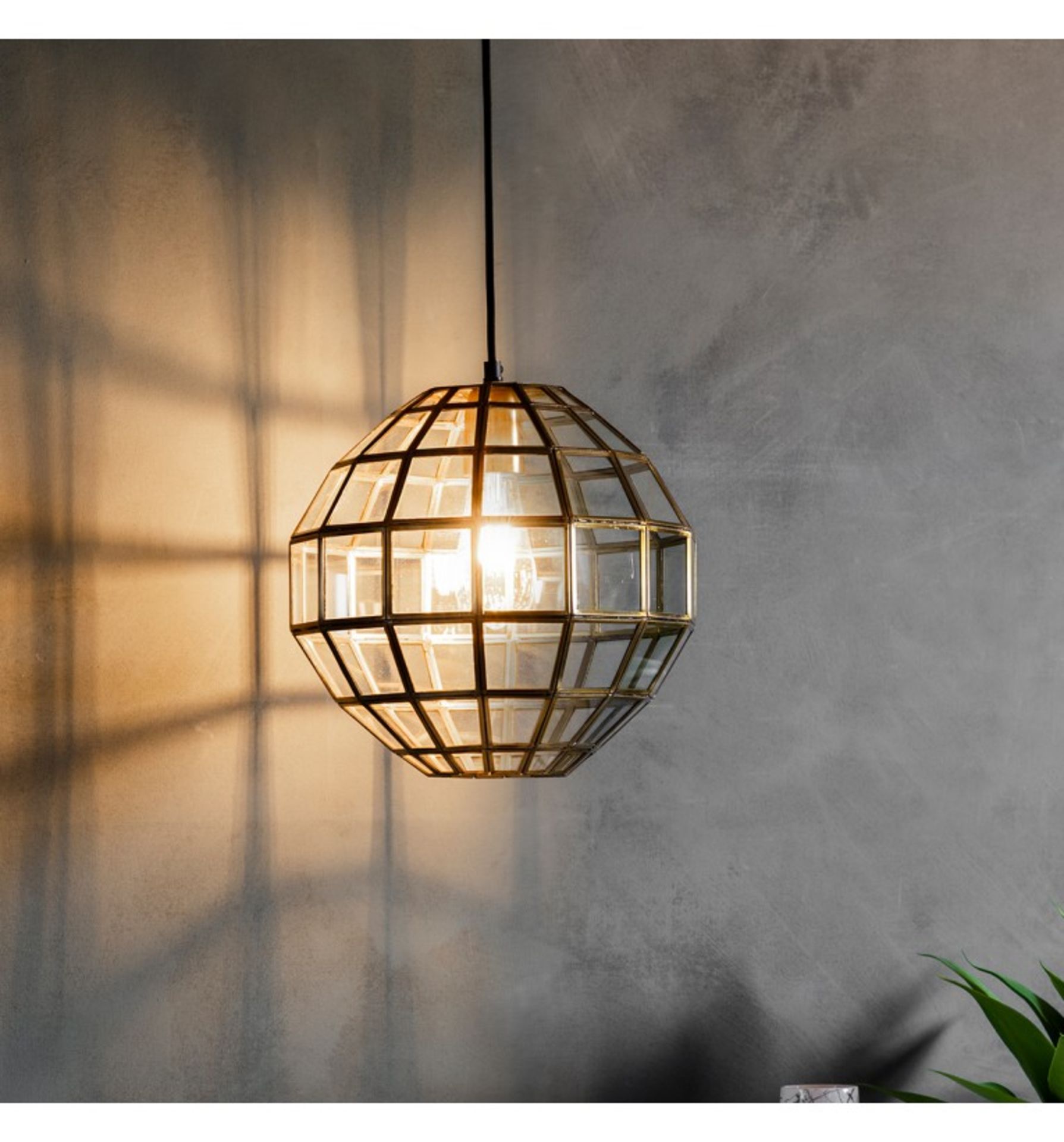 Matteo Pendant Lamp Add some light to your room with this disco ball style glass pendant lamp.