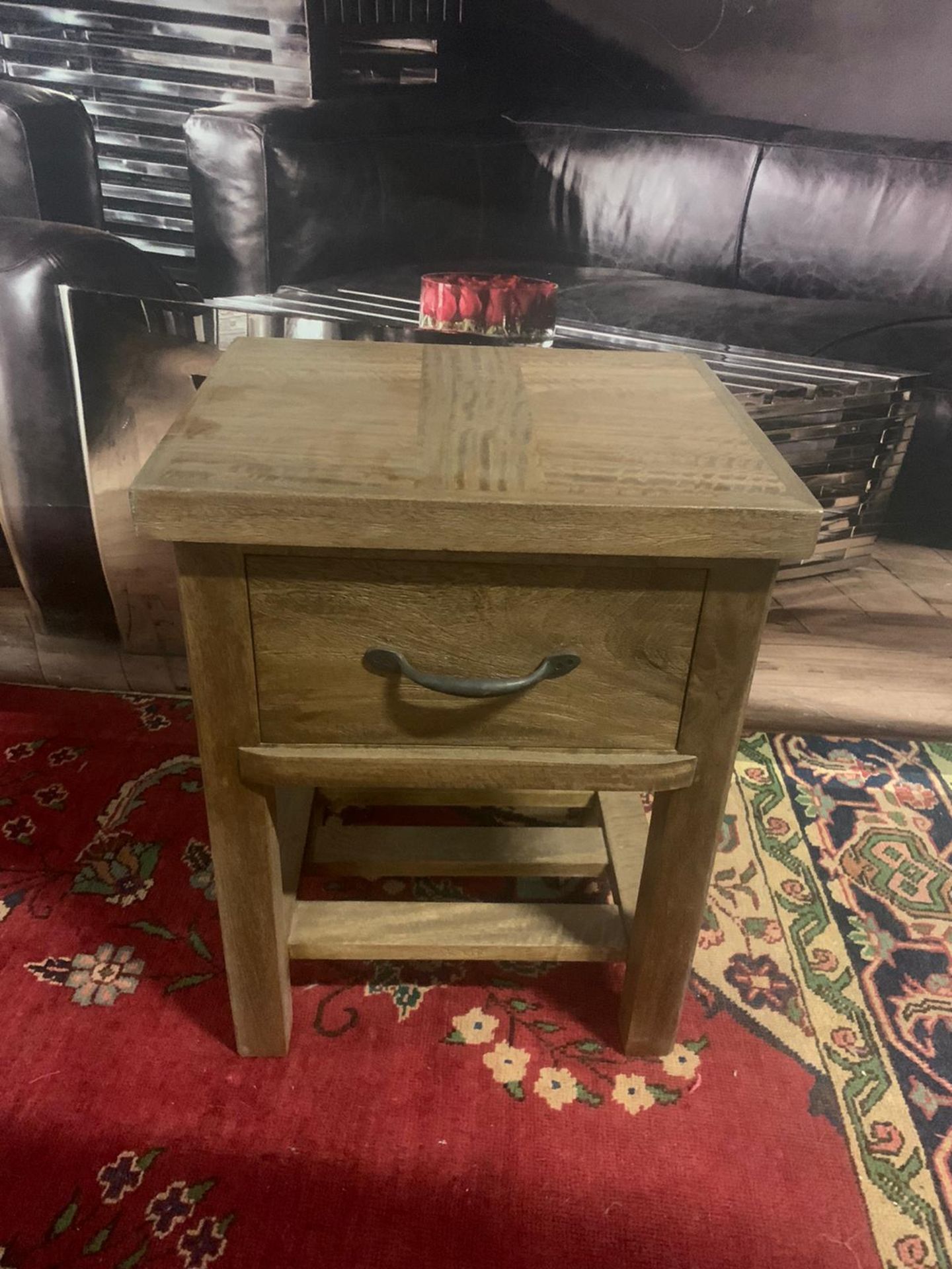 A Pair of Soho Solid Wood Side Table / Bedside 1 Drawer whether it leans more towards traditional