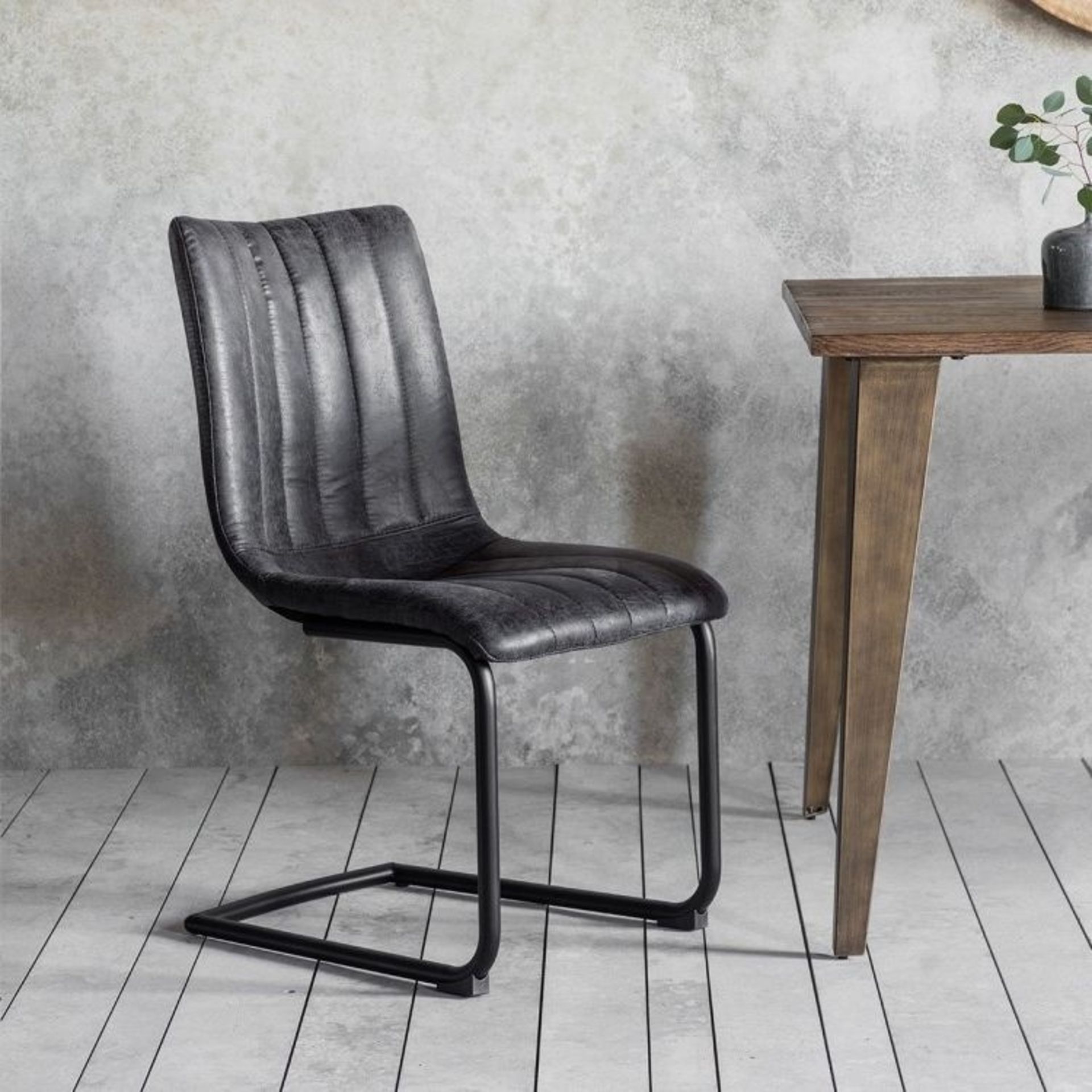 Edington Grey Chair W460 x D620 x H870mm