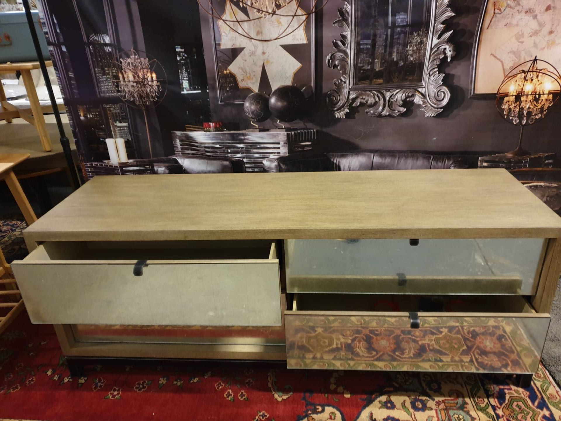 Miguel Dresser 4 Drawer For Renowned Designer Thomas Bina It Is The Bold And Unusual Blending Of - Image 3 of 3