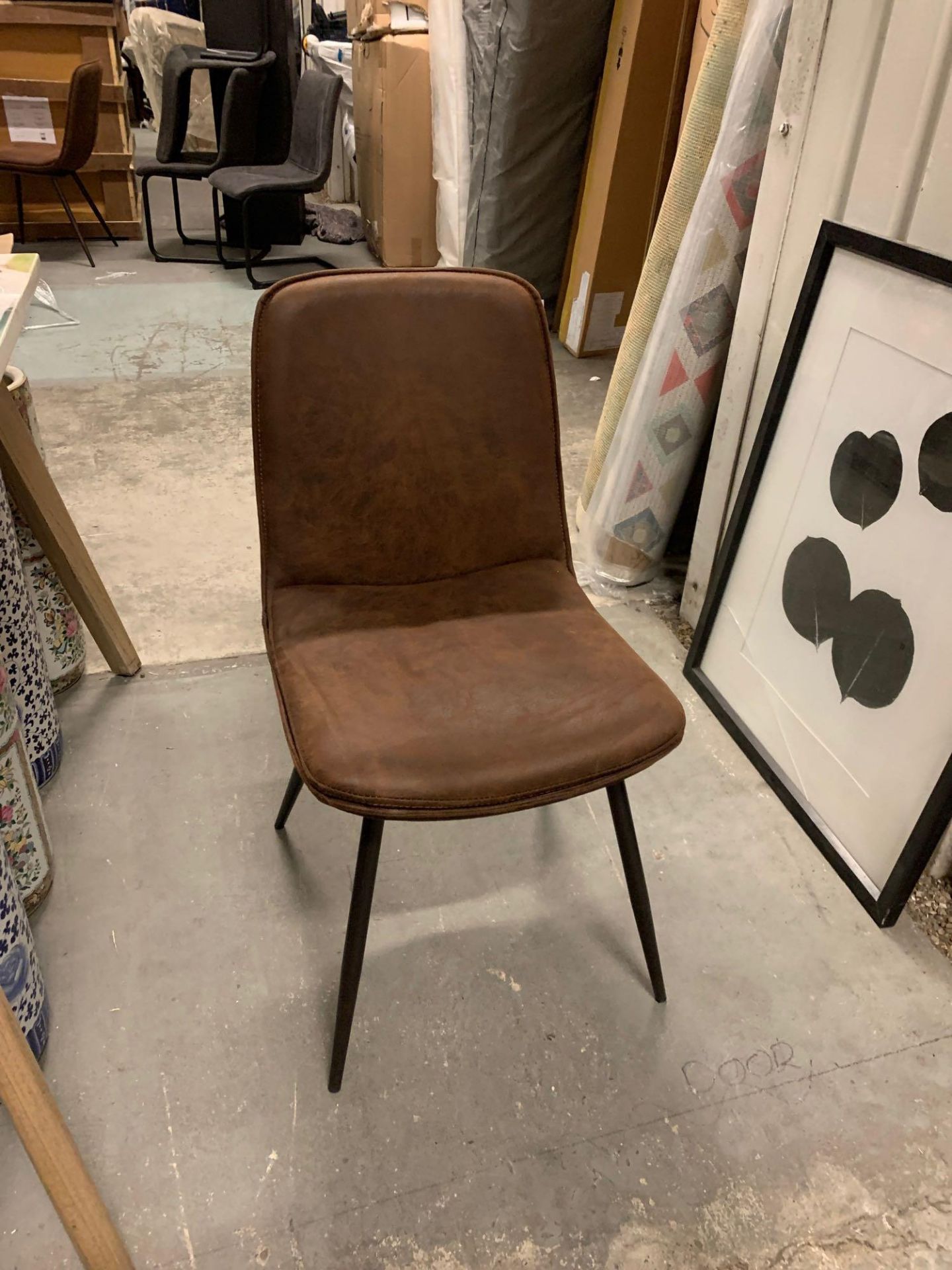 Newton Chair Brown 2 Pk - Image 2 of 4