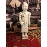 Terracotta Warrior Grey (Jet) Resin Sculpture This Sculpture Is A Re Creation Of One Of The 8 000