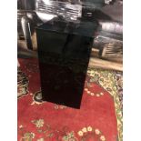 Black gloss lighting plinth