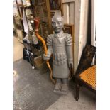 Terracotta Warrior Grey (Jet) Resin Sculpture This Sculpture Is A Re Creation Of One Of The 8 000