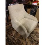 **Clearance** A Pair of Cream upholstered designer inspired armchair a super comfortable modern