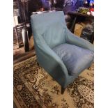 **Clearance** A Pair of Blue upholstered designer inspired armchair a super comfortable modern