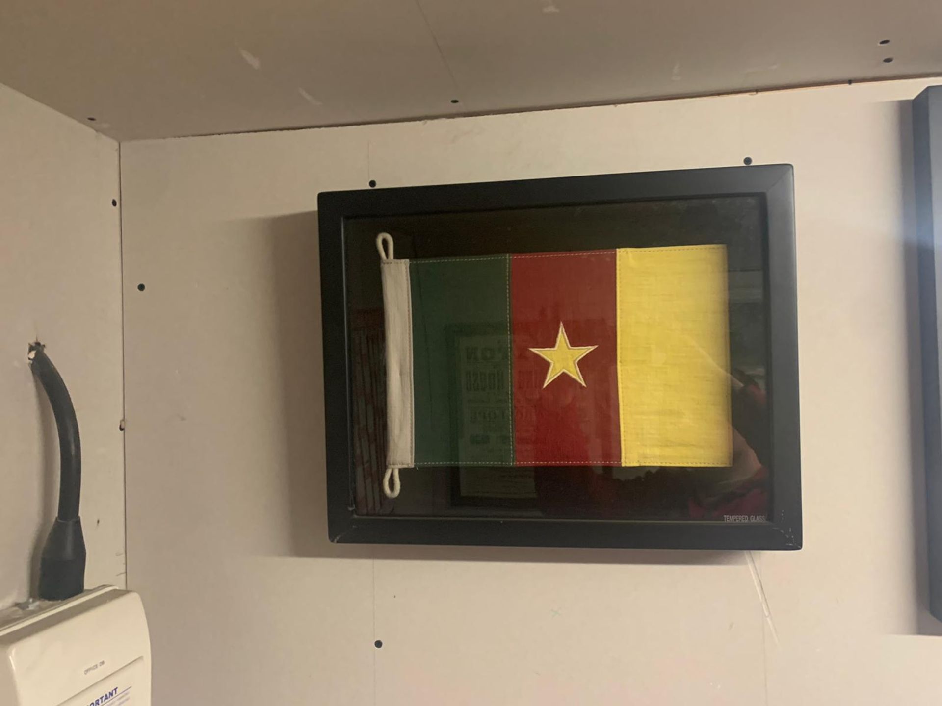 Flag Shadow Box Cameroon A Visually Compelling Addition To Any Room With A Bold Graphic Print, Our